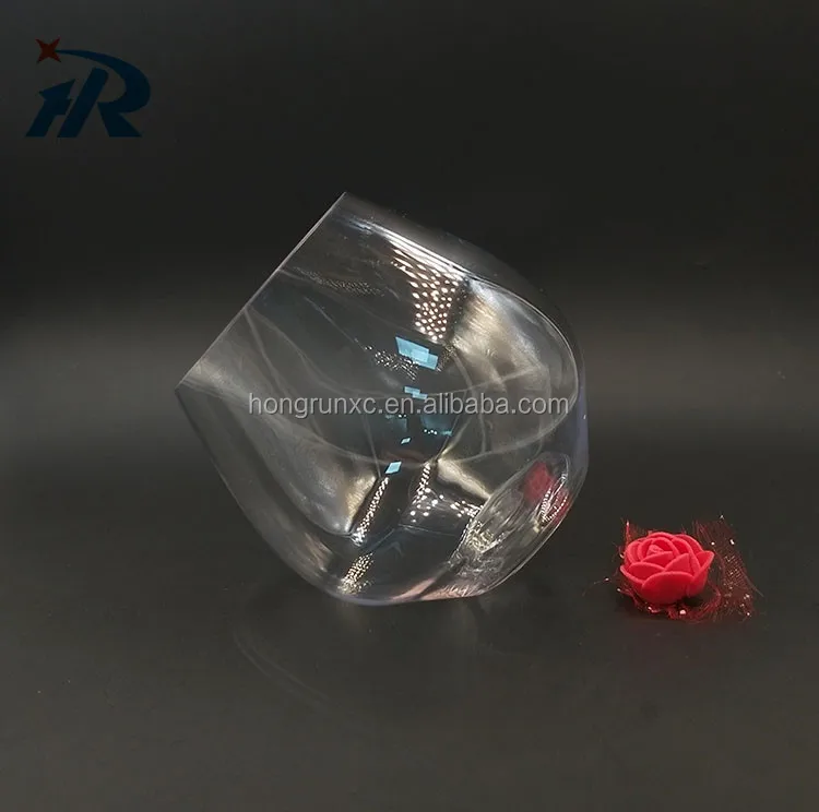 
Fancy plastic candy bottle with wooden lid 