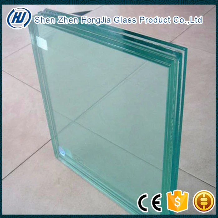 Different thickness colored tempered laminated glass for decoration