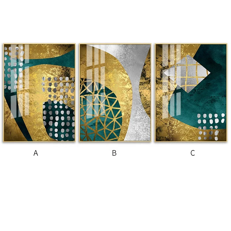 Crystal Canvas Glass Framed Large Paintings For Living Room Painting Art