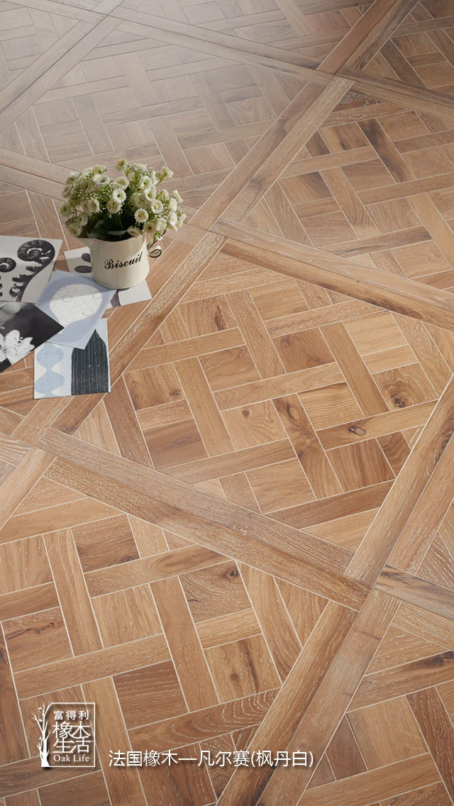 
Natural european oak parquet wood flooring 
