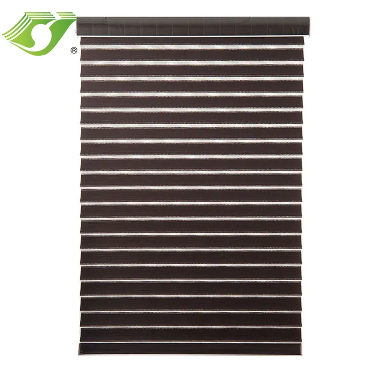 Environment-Friendly Manufacturer Printing Balcony Curtains Motorized Remote Control Shangri-La Horizontal Blinds
