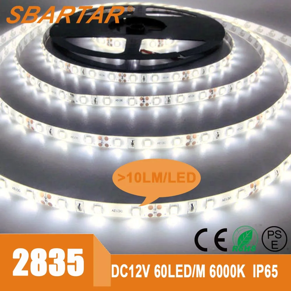 Спарта из светодиодов гибкие осветительные полосы 12 В высокий люмен