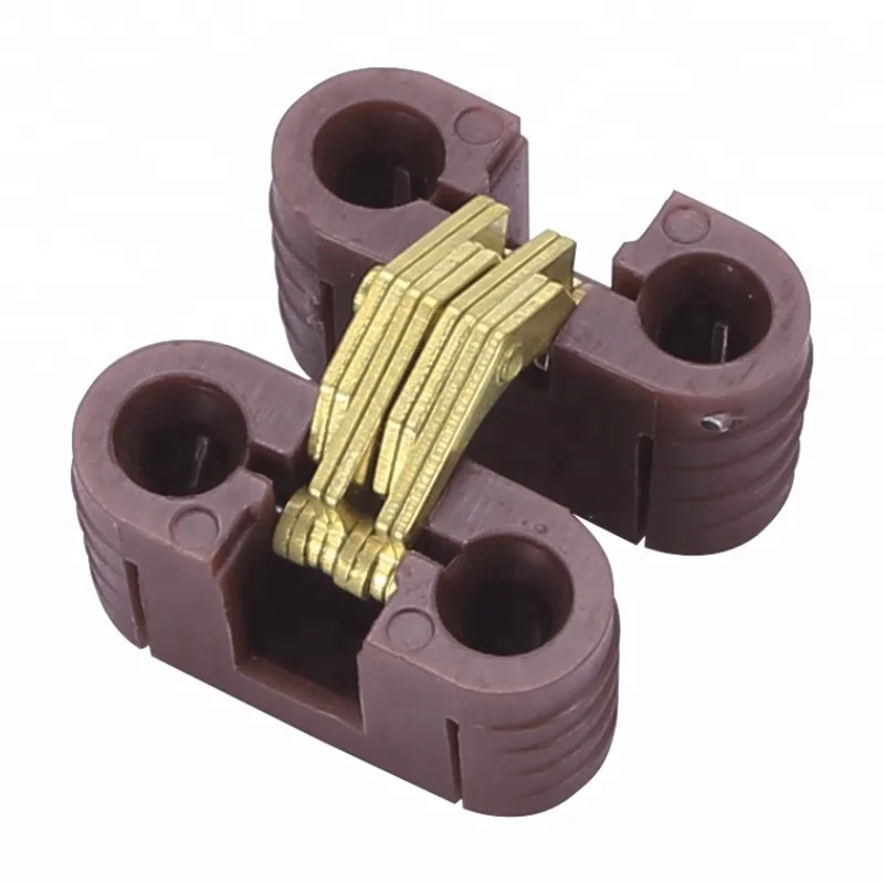 Round hidden plastic hinge for flap table/180 degree hinge