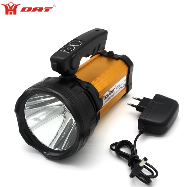 AT-238 DAT high power search light waterproof Aluminum torch light  Rechargeable Searchlight With Mobile charger