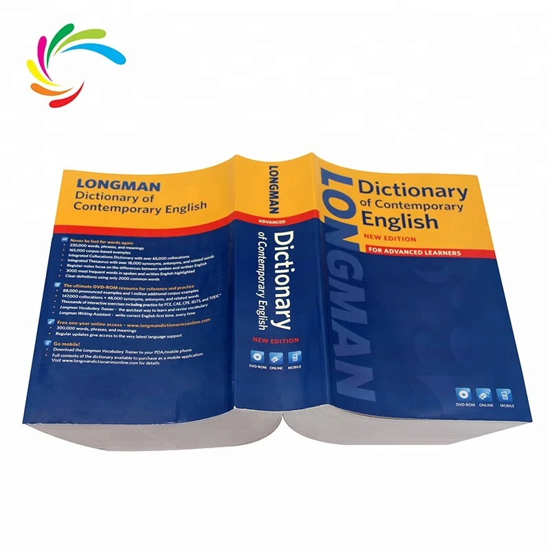 China Wholesale Custom Luxury Hardcover Book Printing English Board Cover Dictionary Book printing