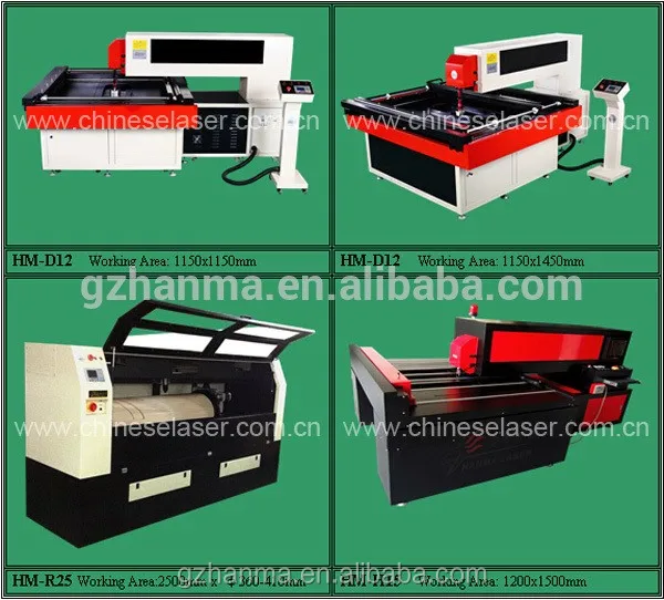 
Guangzhou factory machine laser cut die 300w processing Area 1200*1500m 