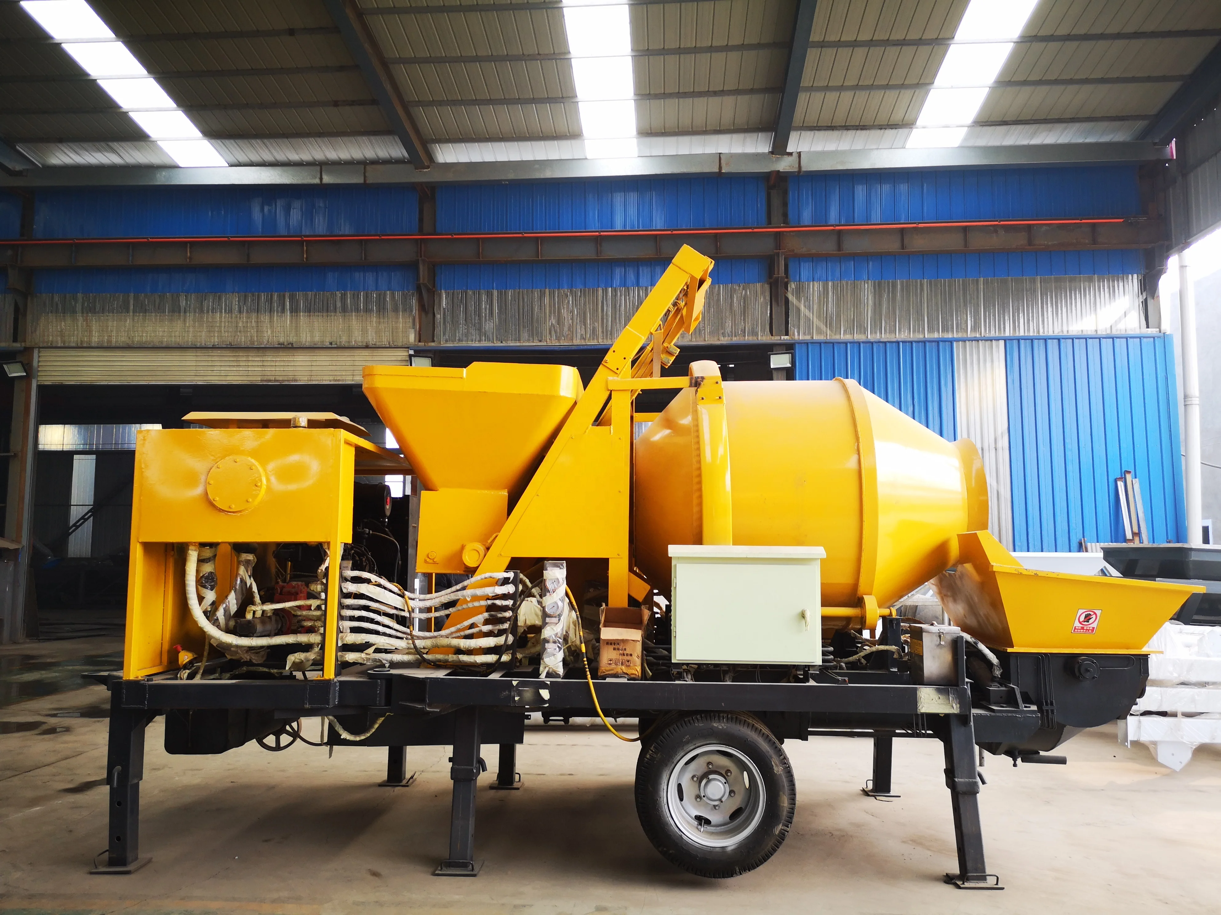 40 Cubic Meter Per Hour diesel Concrete Mixer With Pump