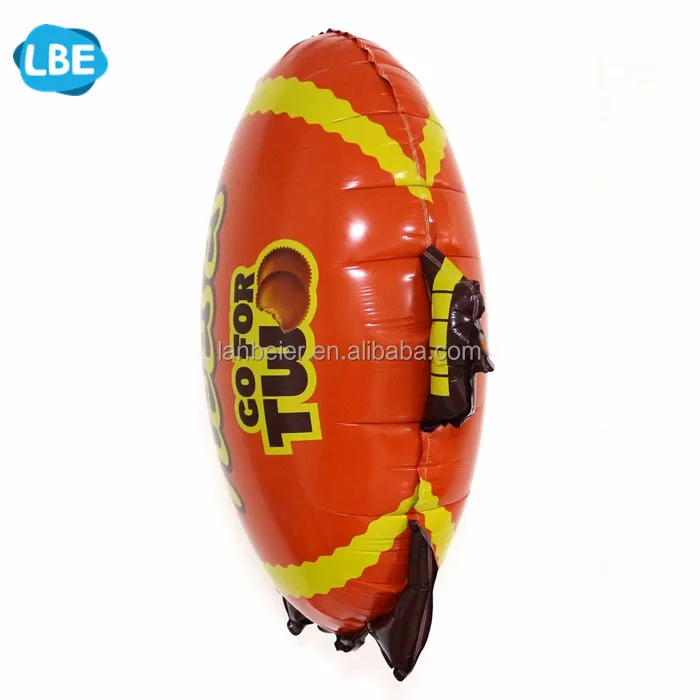 small size custom printing inflatable zeppelin helium balloon