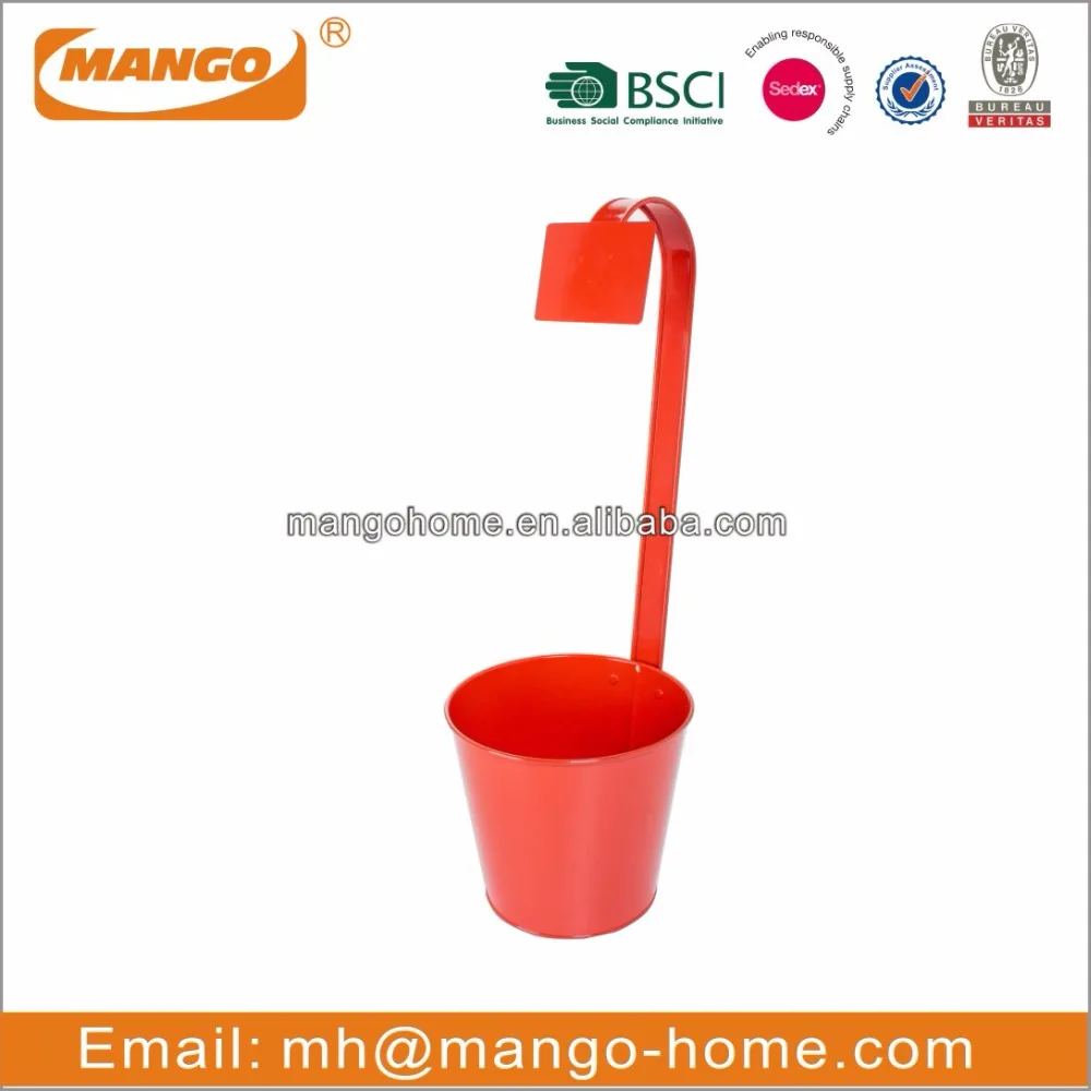 Colorful Metal outdoor oval planter flower pots