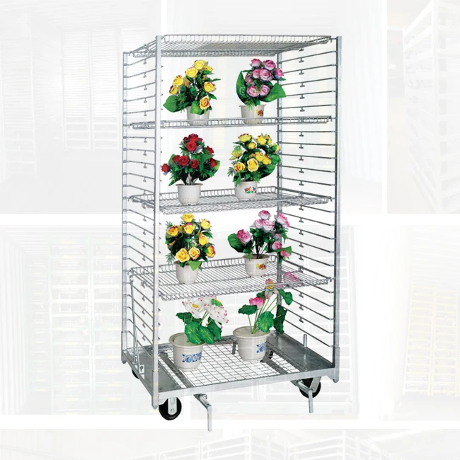 Складная тележка для цветов, сверхмощная тележка для перемещения растений, цветочных Горшков