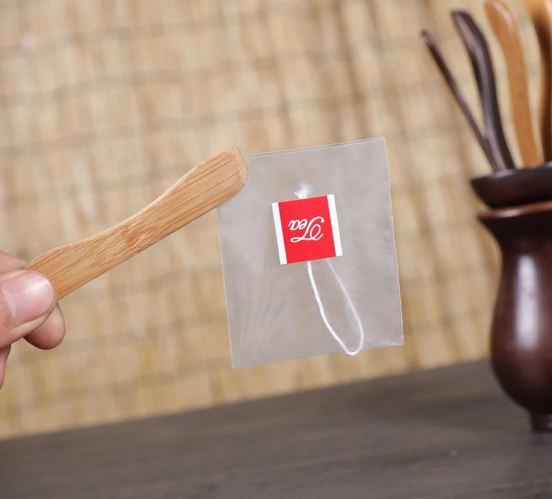 Nylon Empty Pyramid Tea Bag Custom Own Logo Seal Filter For Herb Tea