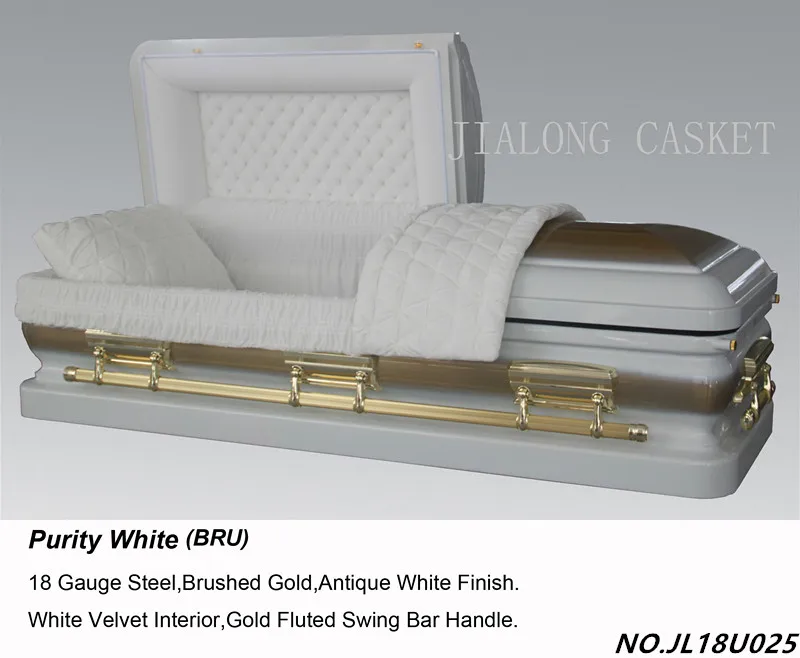 
 Jackson Gold PC Funeral Coffin of US Metal Casket For Sale  