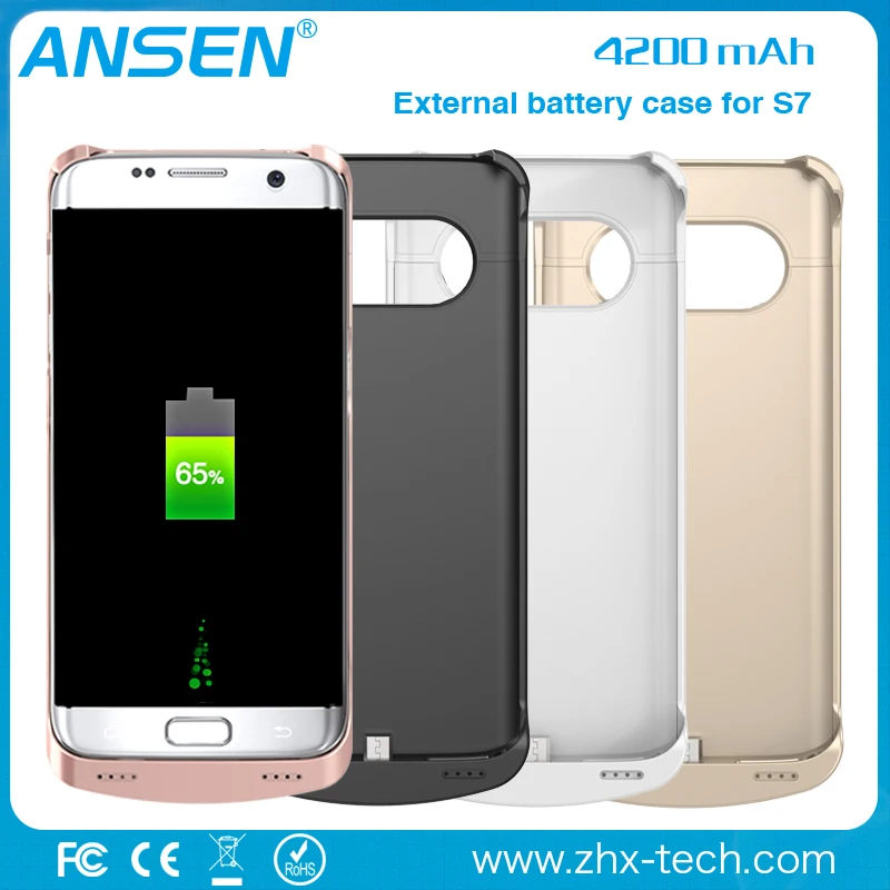 в сша оптовая торговля внешний аккумулятор 4200 мач батареи телефона банка Samsung S7 S7 края беспроводного зарядного устройства