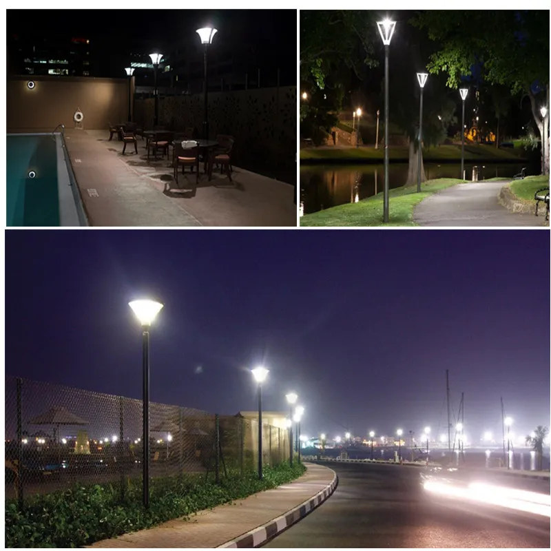 Outdoor 50W Led Garden Pole Area Light LED Post Top Light