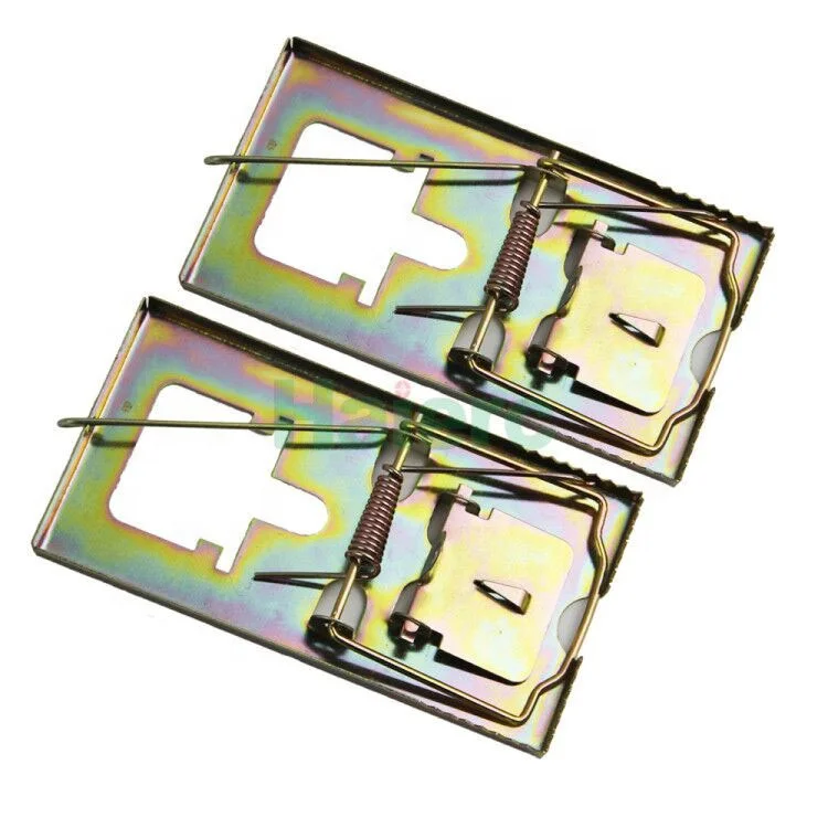 Wholesale metal mousetrap powerful spring snap trap for small mice rats rodent catching