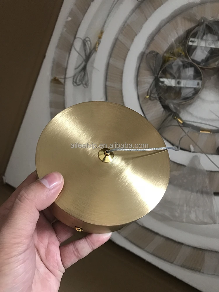 Modern led ring stainless steel chandelier pendant lights modern