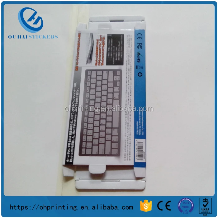 Custom Full color print corrugated cardboard keyboard packaging box
