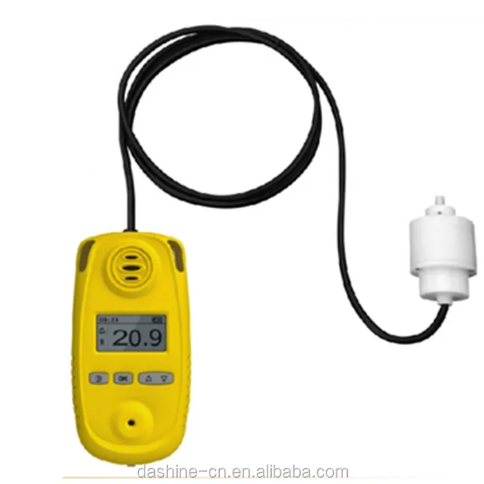 Portable single Oxygen gas detecting alarm, 0-100%vol Oxygen GAS analyzer, industrial gas monitor