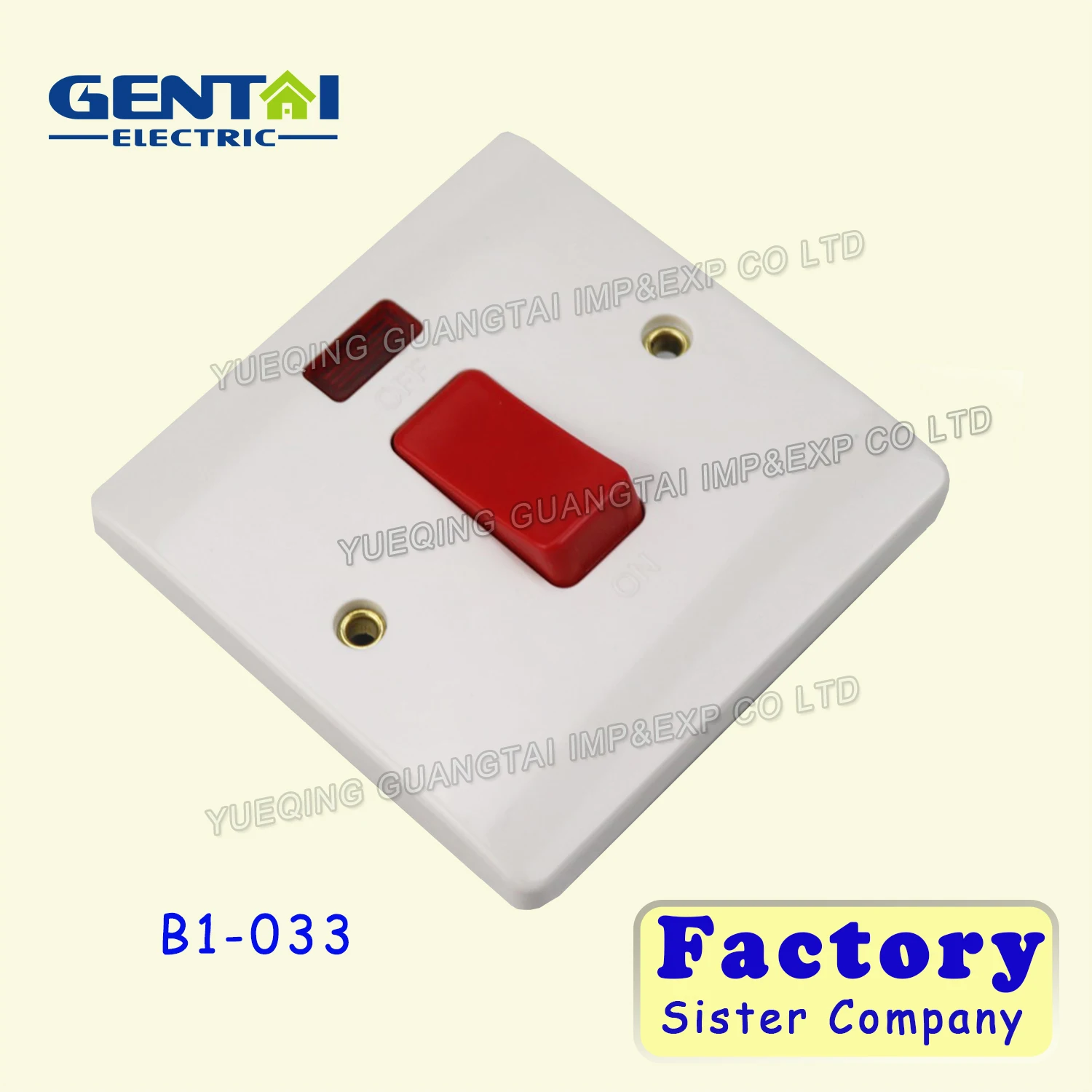 High Quality  86 Type British socket British standard single broken kitchen switch 45A high power wall socket