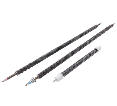 air flow finned resistance heating heater elements used in the load bank  straight tubular heater