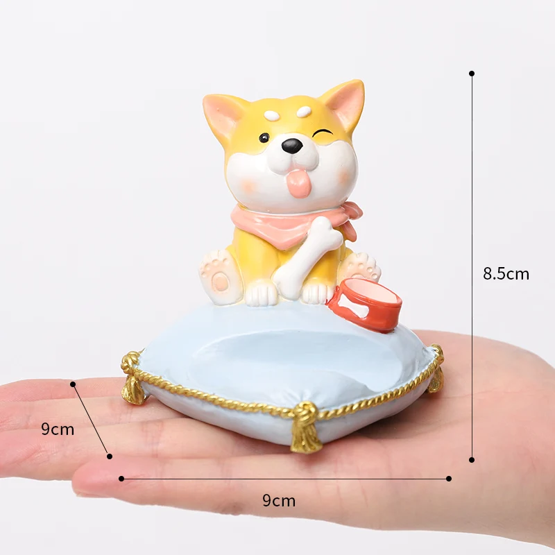 Roogo Resin Puppy Desk Phone Stand Dog Cat Shape Mobile Holder