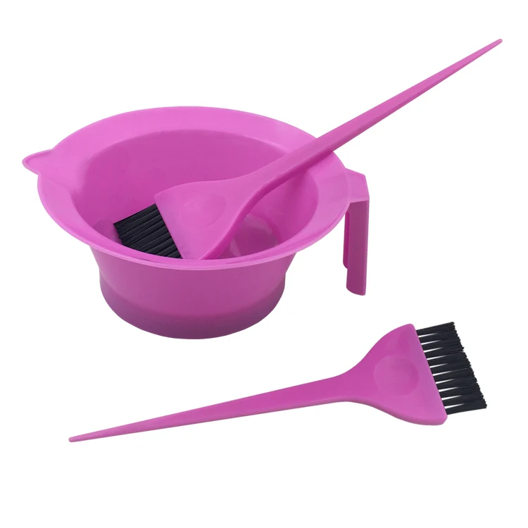 A Clearance Sale Hot Pink Salon Dyeing Hair Coloring Brush and Bowl
