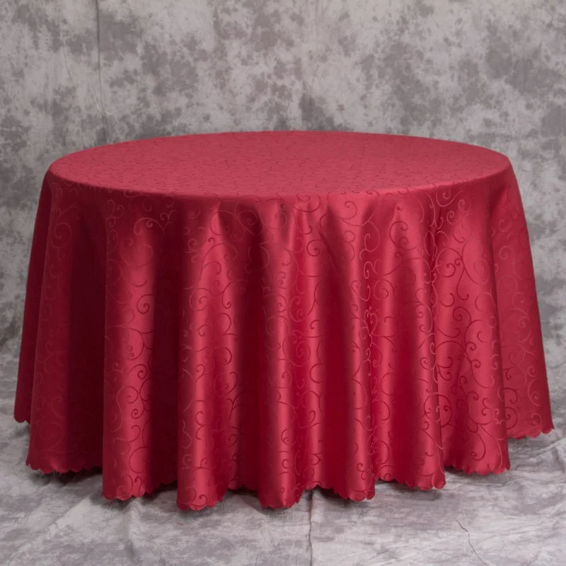 Disposable round table cloth for wedding hotel dinning banquet party
