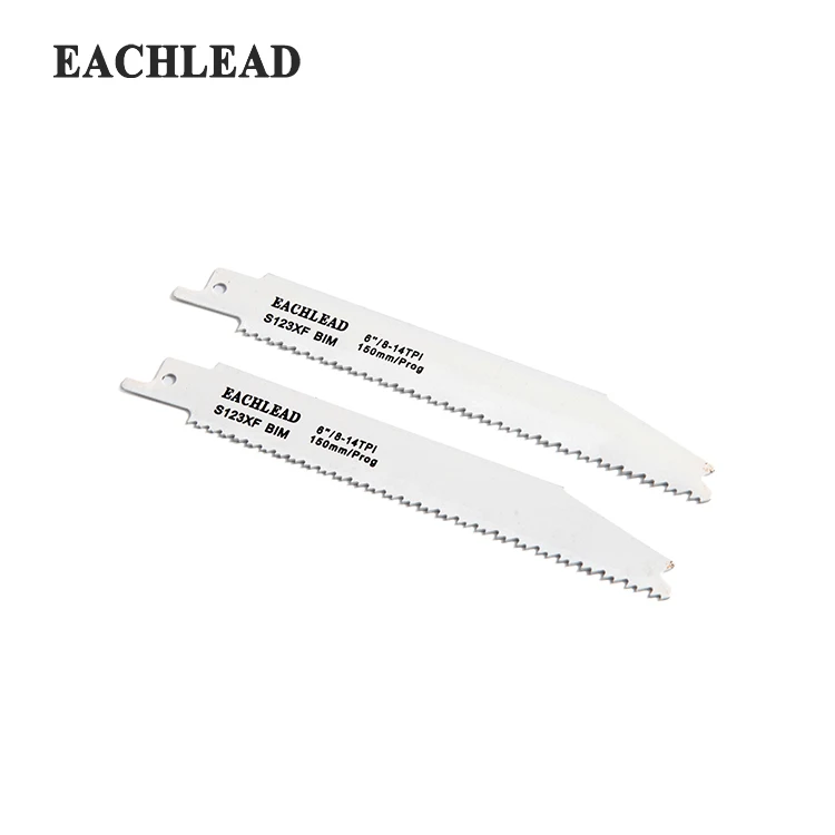 
Customized S123XF Series Milled Teeth Metal Cutting 8-14TPI Reciprocating Saw Blade 2pcs/Blister Card Set 