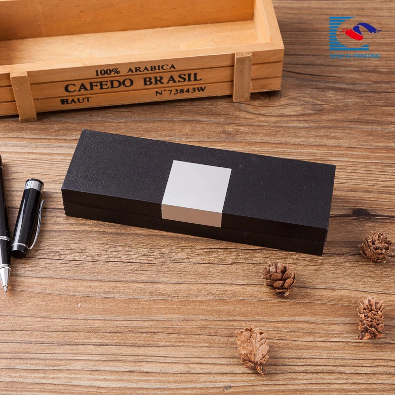 Custom printed pen book shape cardboard paper box
