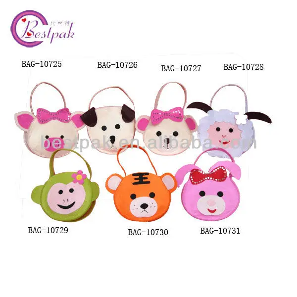 colorful cute felt bags for kids