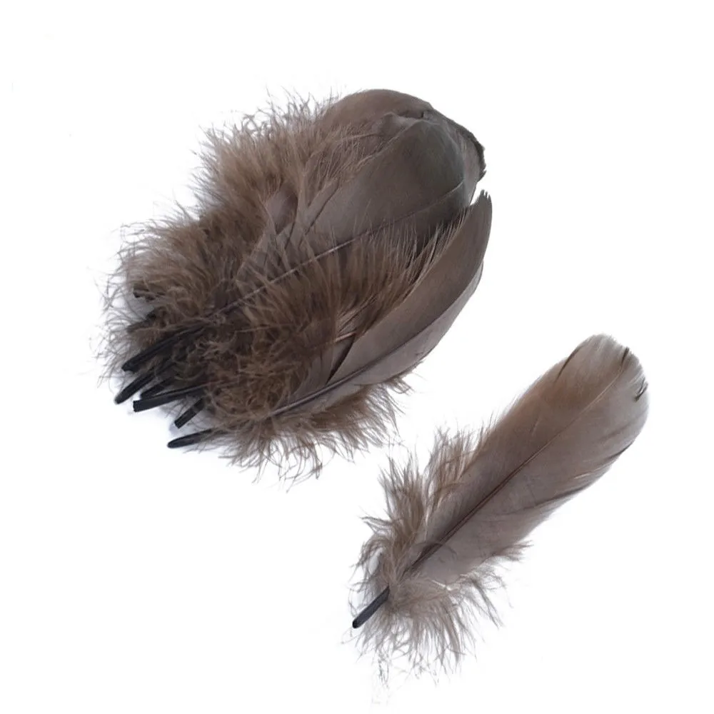 100 шт., детский головной убор из гусиного пера, 6-8 дюймов, 15-20 см