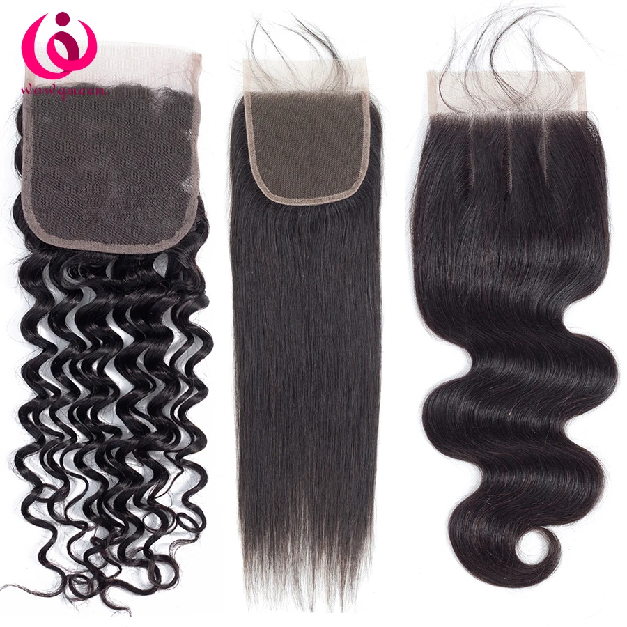 7x7,6x6,5x5invisible illusion silk transparent skin thin swiss lace closure straight body wave cuticle aligned virgin human hair
