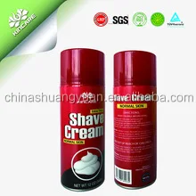 foam shaving cream spray aerosol can for personal care