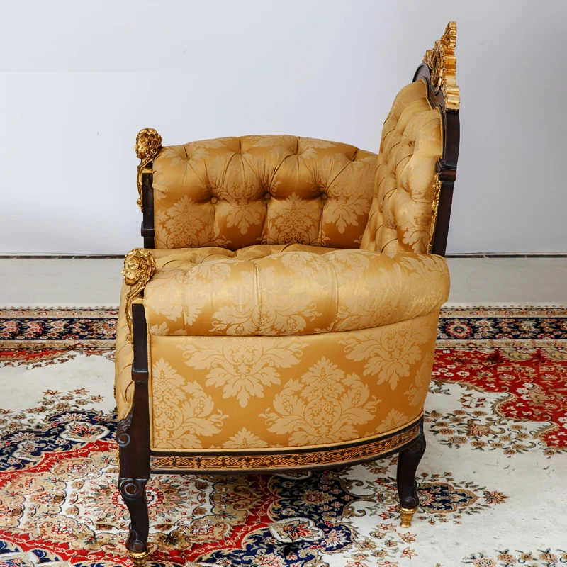 Furniture Noble Single Seat Sofa Royal Furniture Sofa Set Wooden with Directly Price and Unique Design Luxury 1PCS Sofa Hot Home