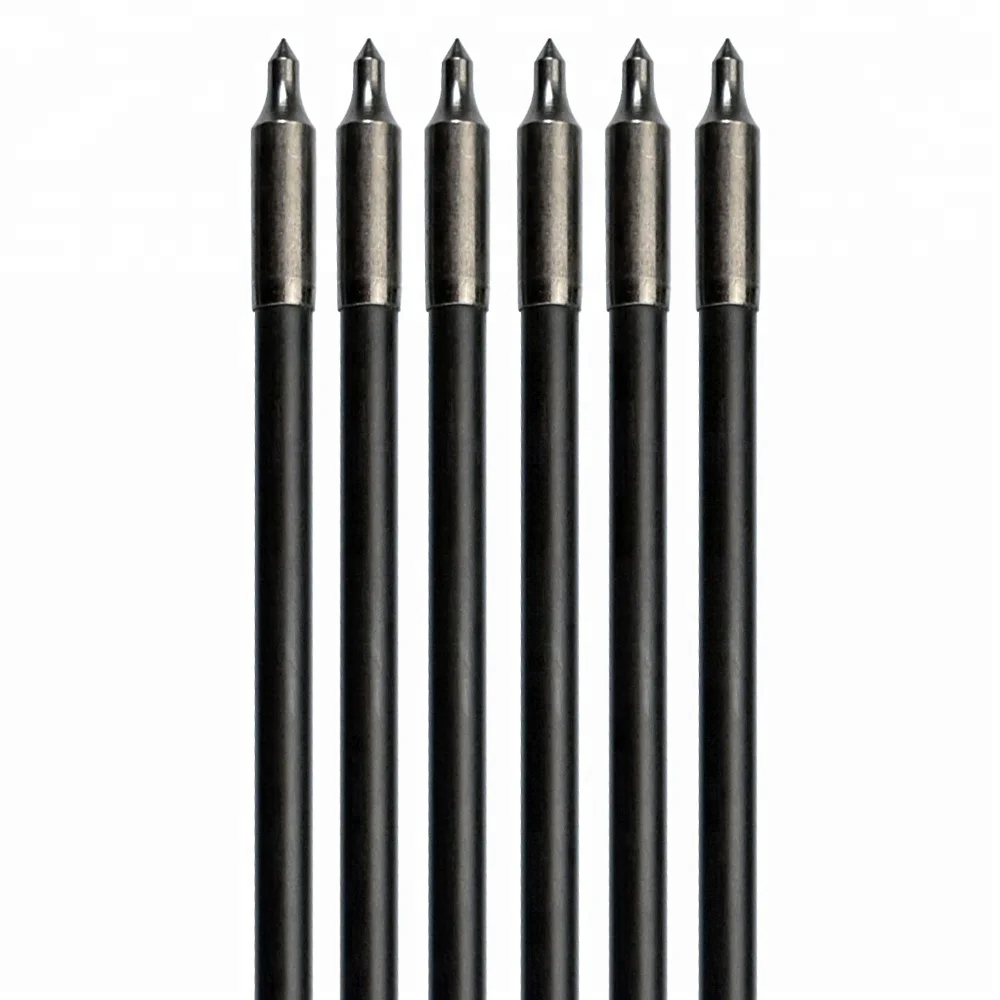 High quality Archery steel point Fiberglass Arrow shafts recurve bow shooting arrow fiberglass