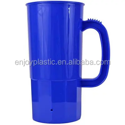 Custom 22OZ Polypropylene handled Plastic Stein mug