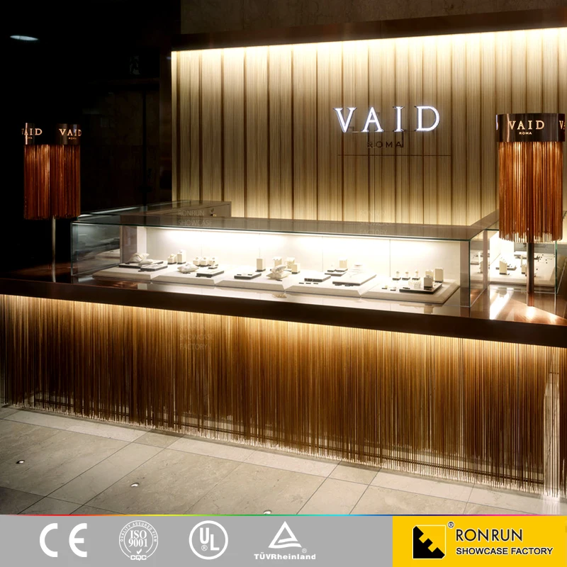 Modern style jewellery showroom furniture / jewellery showroom interior design