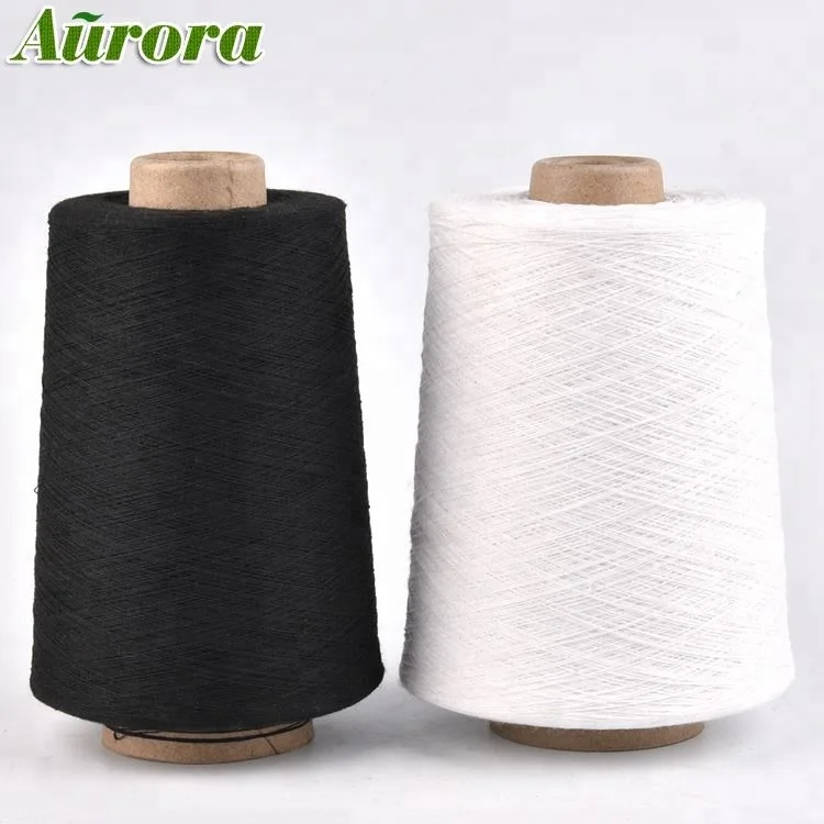 China manufacture bleached yarn dyed knitting fabric NE22/1 knitting yarn for knitting