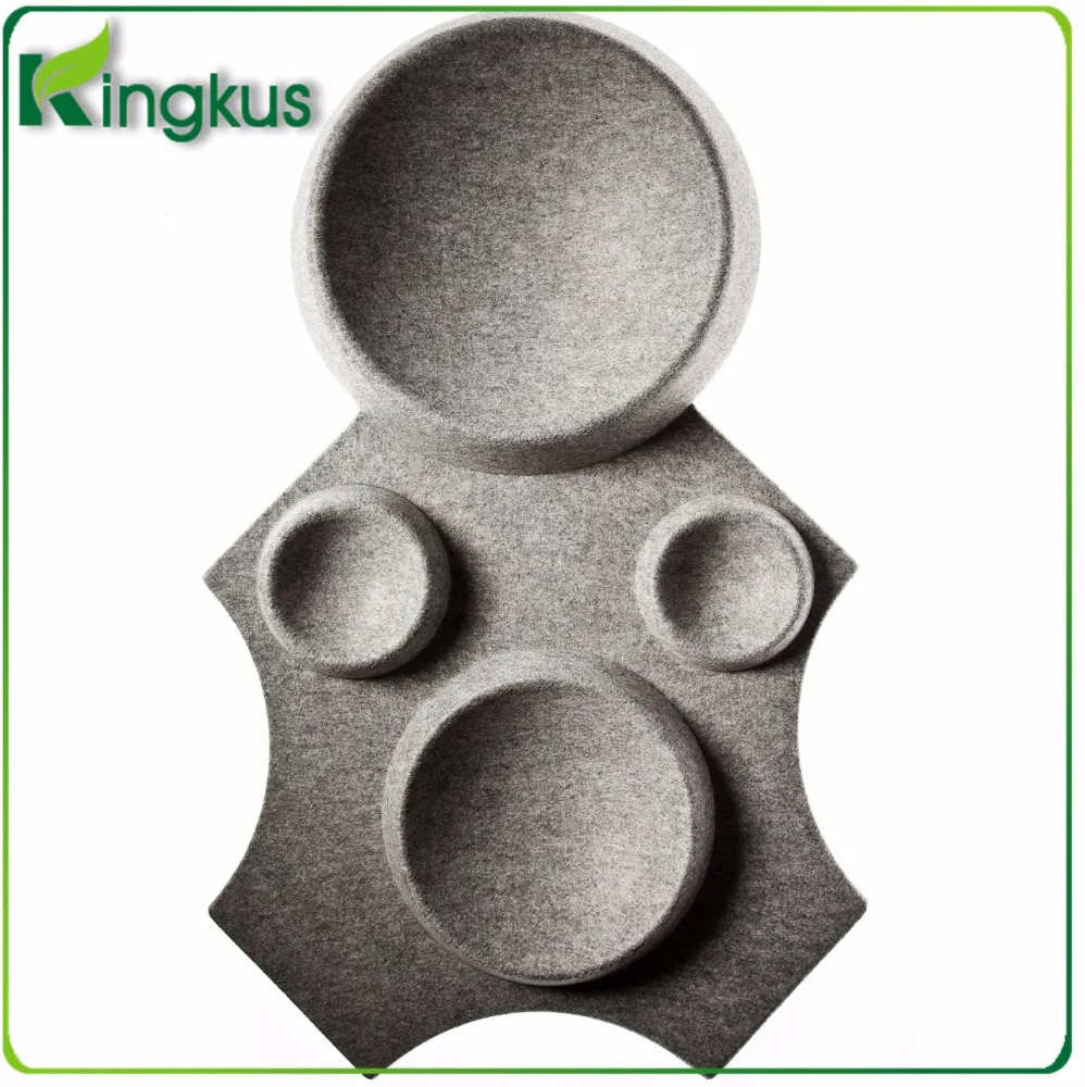 3D PET cube Polyester fiber acoustic panel from Kingkus Design