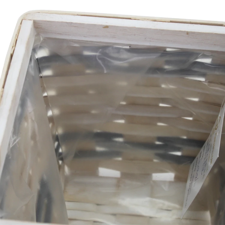 China suppliers small woodchip flower pot wooden flower planter