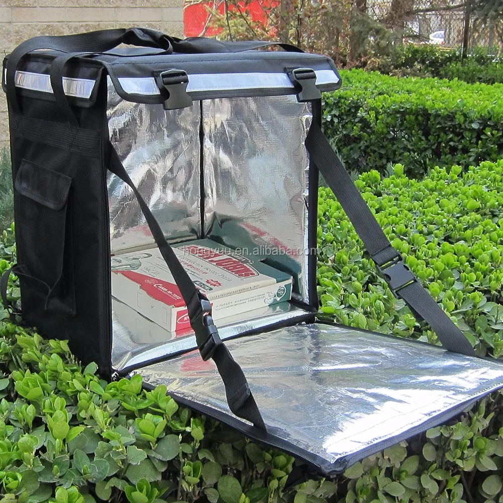 Сумка-холодильник для доставки пиццы, Термосумка для доставки пищи, рюкзак, сумка-грелка со съемными досками внутри, сохраняет хорошую форму