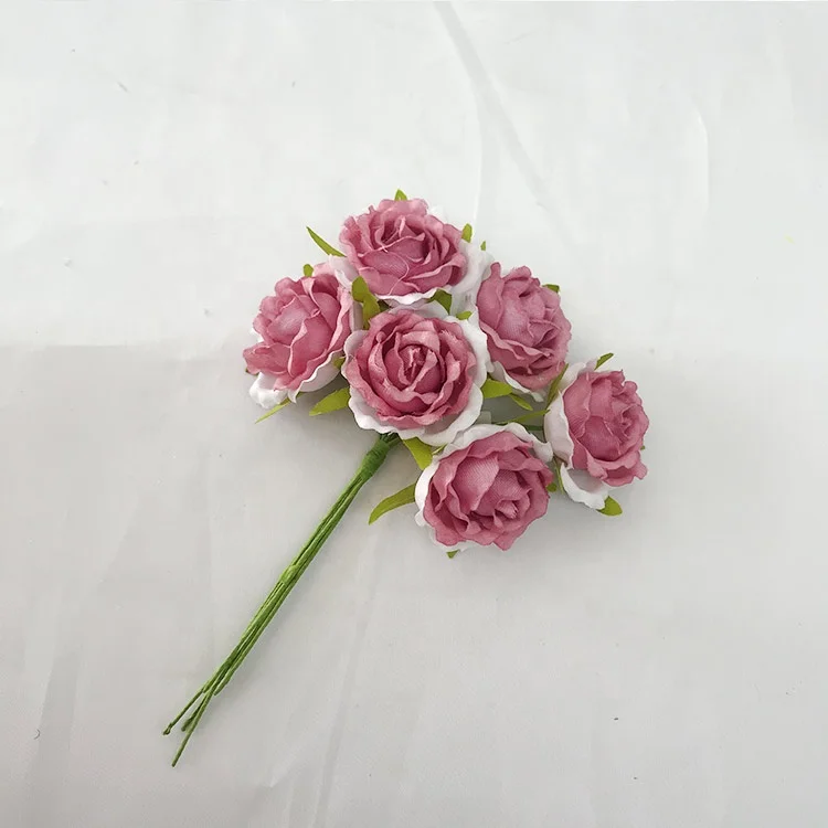 new mini artificial flower bouquet artificial flower decoration artificial flowers rose head