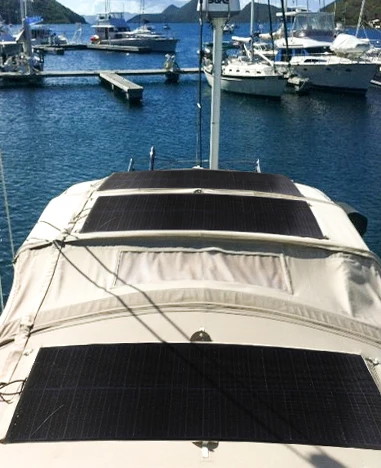 Semi flexible solar panel 300W,200W,185W for RV, boat,caravan,motorhome