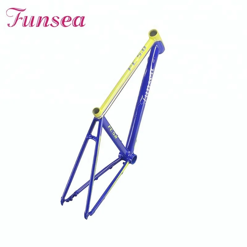 Custom super light aluminum alloy 6061 cycling frameset 700c road bike bicycle frame from China manufacturer Funsea