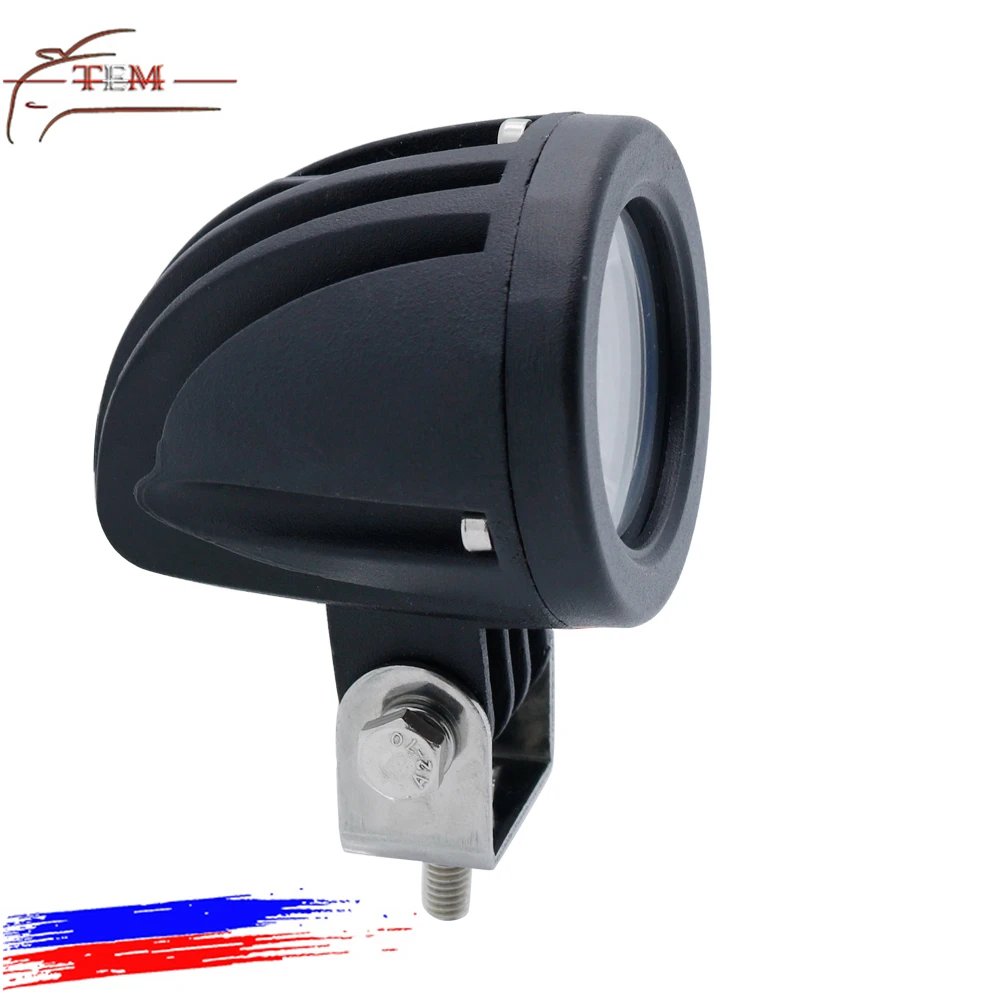 Motorcycle headlight 10W spot light with demon eyes Motorbike LED Light fog light