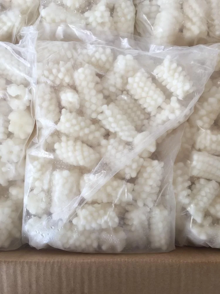 Nature frozen giant squid flower processed