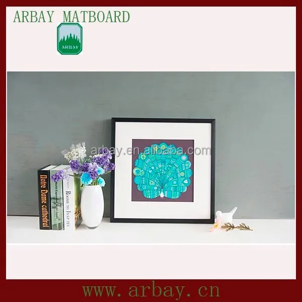 
Wholesale acid free uncut cream core matboard picture frame moulding mount board for frame 