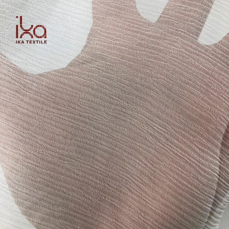 6A Grade 8mm Crinkle Georgette Natural White Undye 100 Pure Mulberry China Real Shantung Silk Fabric