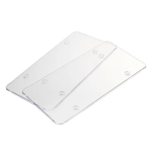 High Quality Clear License Plate Cover Shield Tinted Plastic Tag Protector