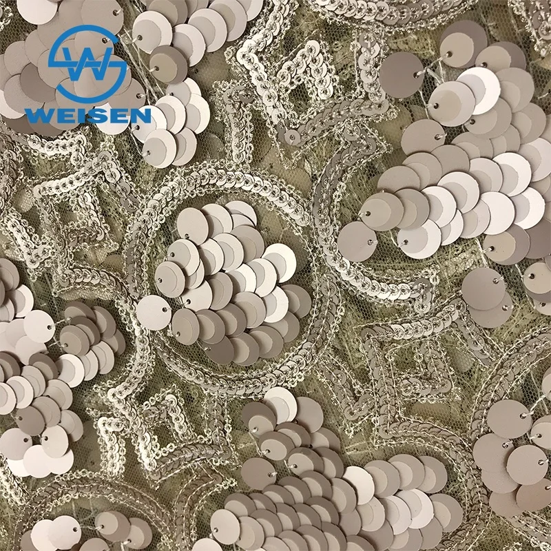 Black Dress Tulle Fabric Stretch Two Color Tone Colorful Couture Making Mesh Sequin